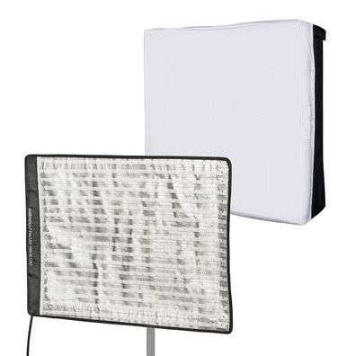 Walimex pro Flex LED Bi Color Leuchtmatte Set inkl. Softbox 100W Flächenleuchte