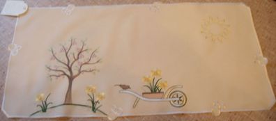 Satin Platzset "Gartenarbeit"