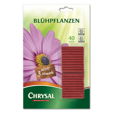 Chrysal Blühpflanzen Düngestäbchen - 40 Stück