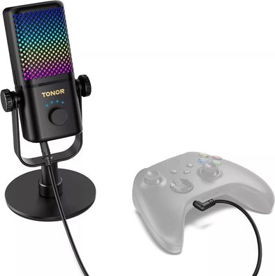 TONOR TCX3 USB Mikrofonnur für XBOX - Kondensatormikrofon Streaming, Podcasting