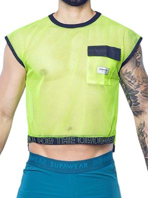 Supawear Neon Mesh Top Neon Green