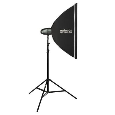 Walimex pro Newcomer 100 II Studioblitz Set Softbox Lampenstativ LED Studiolicht