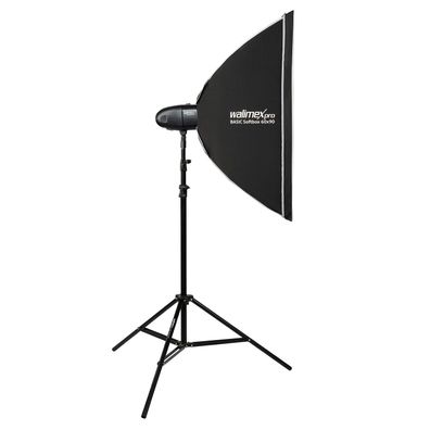 Walimex pro Newcomer 300W Set Studioblitz Softbox Lampenstativ LED Studiolicht