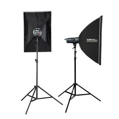Walimex pro Emerger 200 Set Double Studioblitz Blitzgerät Foto Blitz Blitzlicht