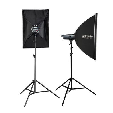 Walimex pro Emerger 400 Set Double Studioblitz Blitzgerät Foto Blitz Blitzlicht