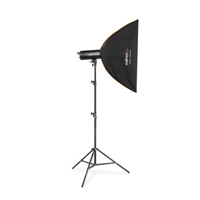 Walimex pro Stager 400W HSS Studioblitz Studiolicht Softbox Lampenstativ Set
