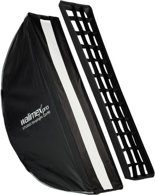 Walimex pro Studio Striplight Softbox 22x90cm Lichtformer Foto Grid Diffusor