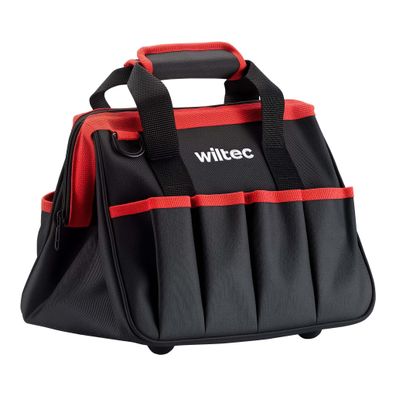 Wiltec Werkzeugtasche 30x23x25cm Arbeitstasche 9 Fächer Werkzeug Tasche Gurt