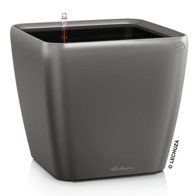 LECHUZA® Pflanzgefäße QUADRO LS 43 Anthrazit metallic All-in-One