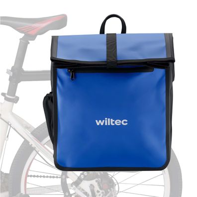 Wiltec Gepäckträgertasche blau 22l Fahrradtasche Gepäckträger Gepäcktasche