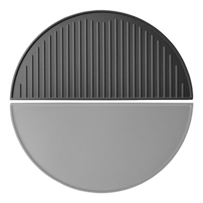 Wiltec Gusseisen Grillplatte 46,7x22,8x1,5cm Grill Platte Grillzubehör BBQ