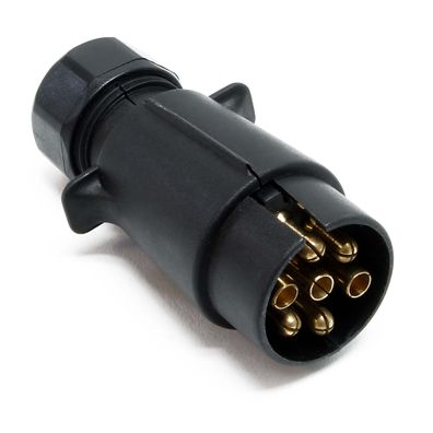 Wiltec 7-poliger Stecker Typ N Anhängerstecker Kabelstecker KFZ Anhänger