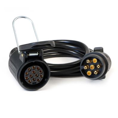Wiltec Verlängerungskabel 3m 7-polig 13-polig Anhängerkabel PVC Elektrokabel