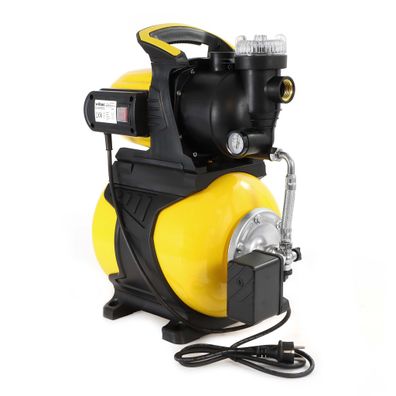 Wiltec Hauswasserwerk 19L Hauswasserautomat 1000W Gartenpumpe Wasserpumpe Pumpe