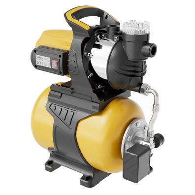 Wiltec Hauswasserwerk 24L Hauswasserautomat 1300W Gartenpumpe Wasserpumpe Pumpe