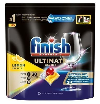 Finish Quantum Ultimate Spuelmaschinentabs Zitronenfrische, 30 Tabs