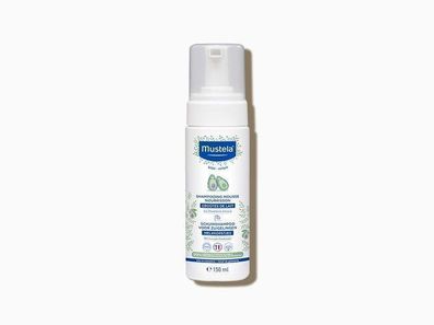 Mustela Bebe Enfant Baby Schaumshampoo fuer empfindliche Kopfhaut 150 ml