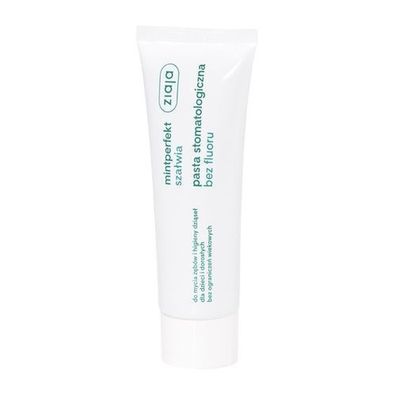 Ziaja Mintperfekt Zahnpasta mit Salbei ohne Fluorid, 75 ml