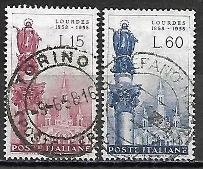Italien gestempelt Michel-Nummer 1005-1006