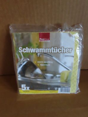 Schwammtücher 20x18 cm in 3 unterschiedlichen Farben ProVida(4St