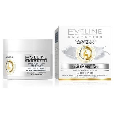 Eveline Cosmetics Koenzym Q10 + Ziegenmilch Naehrende Tages- und Nachtcreme, 50 m