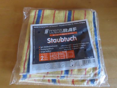 Staubtuch gelb gestreift ca.35x35cm WalRaf (Original Verpackt) 2St