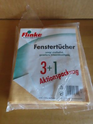 Fenstertücher ca.40x35cm reinigt streifenfrei Flinka (Original Verpackt) 3St