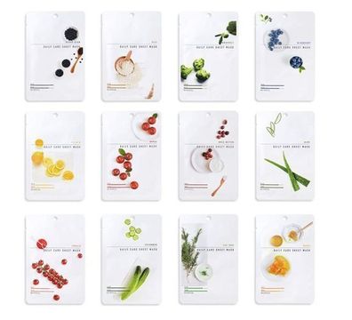 BioLumin Schoenheit Gesichtsmasken Set, 12 Stueck