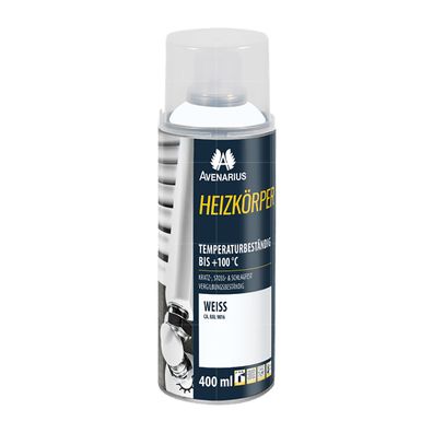Avenarius Heizkörperlack Spray 400ml weiß ca. RAL9016 seidenglänzend oder seidenmatt