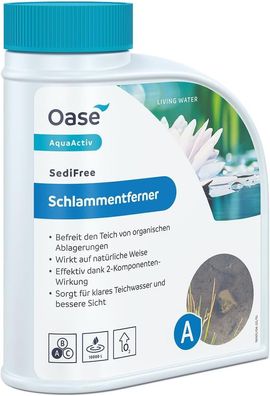 Oase Teichschlammentferner AquaActiv SediFree 500 ml für 10 Qbm Teiche