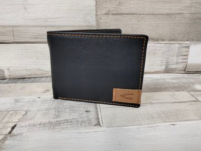 camel active Geldbörse Herrenbörse querformat, Leder schwarz black california