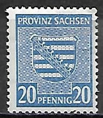 Alliierte Besetzung sowjet. Zone Provinz Sachsen postfrisch Michel-Nummer 81X