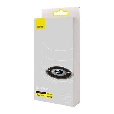 Baseus 2er Schutzfolien-Pack fuer Huawei Mate 40 Pro, 0,3mm Duenne, Transparenz, i