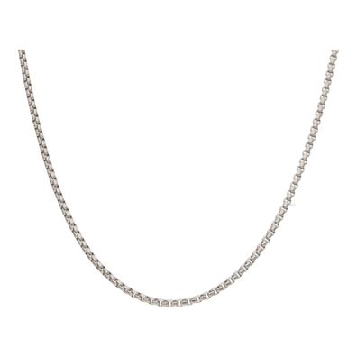 Weißgold Kette für Anhänger 585 JL48-05-0086 Venezianer massiv, Breite 1,5 mm
