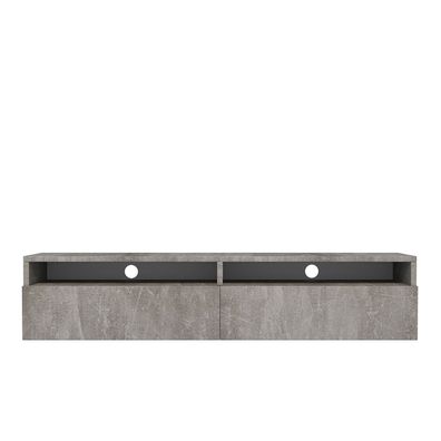 Selsey Rednaw - TV-Schrank mit zwei Schubladen, Betonoptik, 140 cm