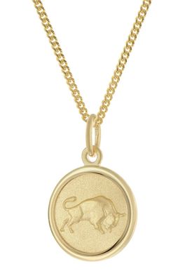 trendor Schmuck Kinder Sternzeichen Stier Gold 333 mit vergoldeter Kette 28468-05