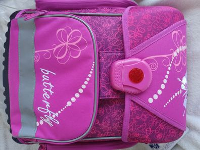 Schulset Butterfly - Rucksack, Turnbeutel, Federmäppchen