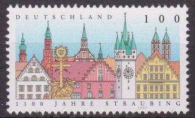 BRD 1997 postfrisch MiNr. 1910 1100 Jahre Straubing