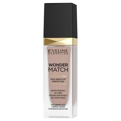 Eveline Cosmetics Luxus Make-up Foundation - Farbton 45 Honey, 30 ml fuer makello