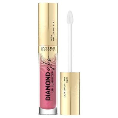 Eveline Cosmetics Lipgloss mit Hyaluronsaeure, Farbton 09 Pfirsichtraum, 4.5 ml