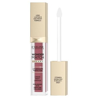 Eveline Cosmetics Fluessiger Matter Lippenstift Kaschmir Rose 08, 6,8 ml