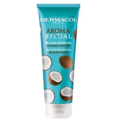 Dermacol Duschgel Brazilian Coconut, 250 ml - Exotisches Dufterlebnis mit Kokosn