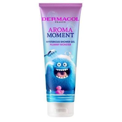 Dermacol Duschgel "Plummy Monster", 250 ml - Erfrischende Pflegedusche fuer ein b
