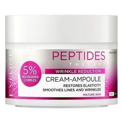 Eveline Kosmetik Peptid-Therapie Gesichtscreme mit Ampulle 50 ml