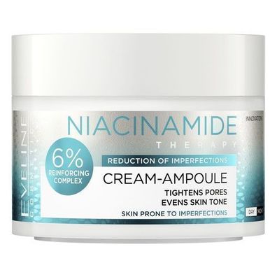 Eveline Niacinamide Therapie Feuchtigkeitscreme, 50ml - Anti-Aging Pflege fuer ju