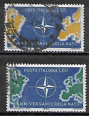 Italien gestempelt Michel-Nummer 1032-1033