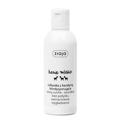 Ziaja Ziegenmilch Haarspuelung mit Keratin - 200ml Konditionierer fuer gestaerktes,