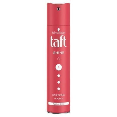 Schwarzkopf Taft Glanz Haarspray Stufe 4, 250 ml - Halt und Glanz fuer Ihr Haar