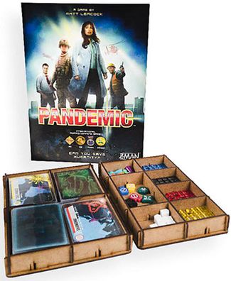 e-Raptor - Sortiereinsatz für Pandemie (Pandemic) aus Holz