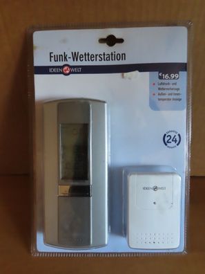 Funk-Wetterstation Luftdruck- und Wettervorhersage Außen- und Innentemperatur Anzeige